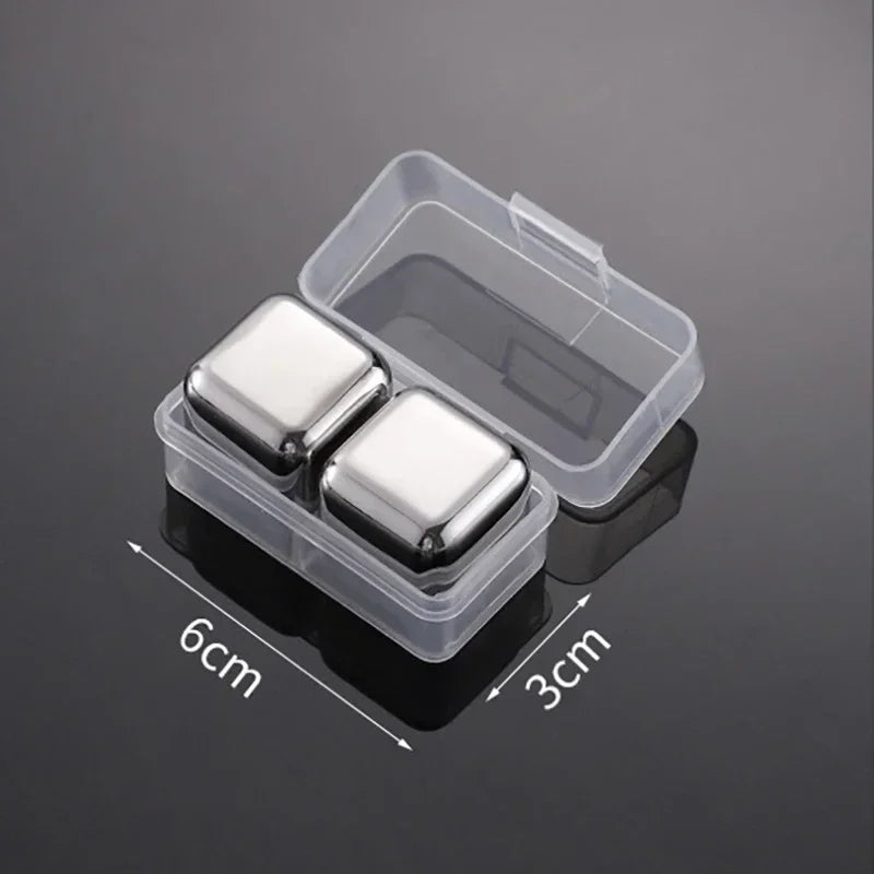 Reusable Stainless Whiskey Cubes