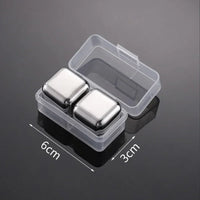 Reusable Stainless Whiskey Cubes