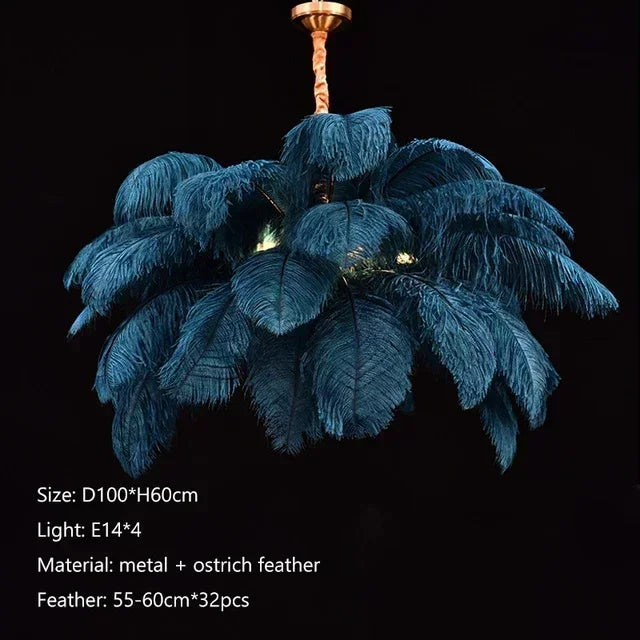 Feather Art Pendant Chandelier