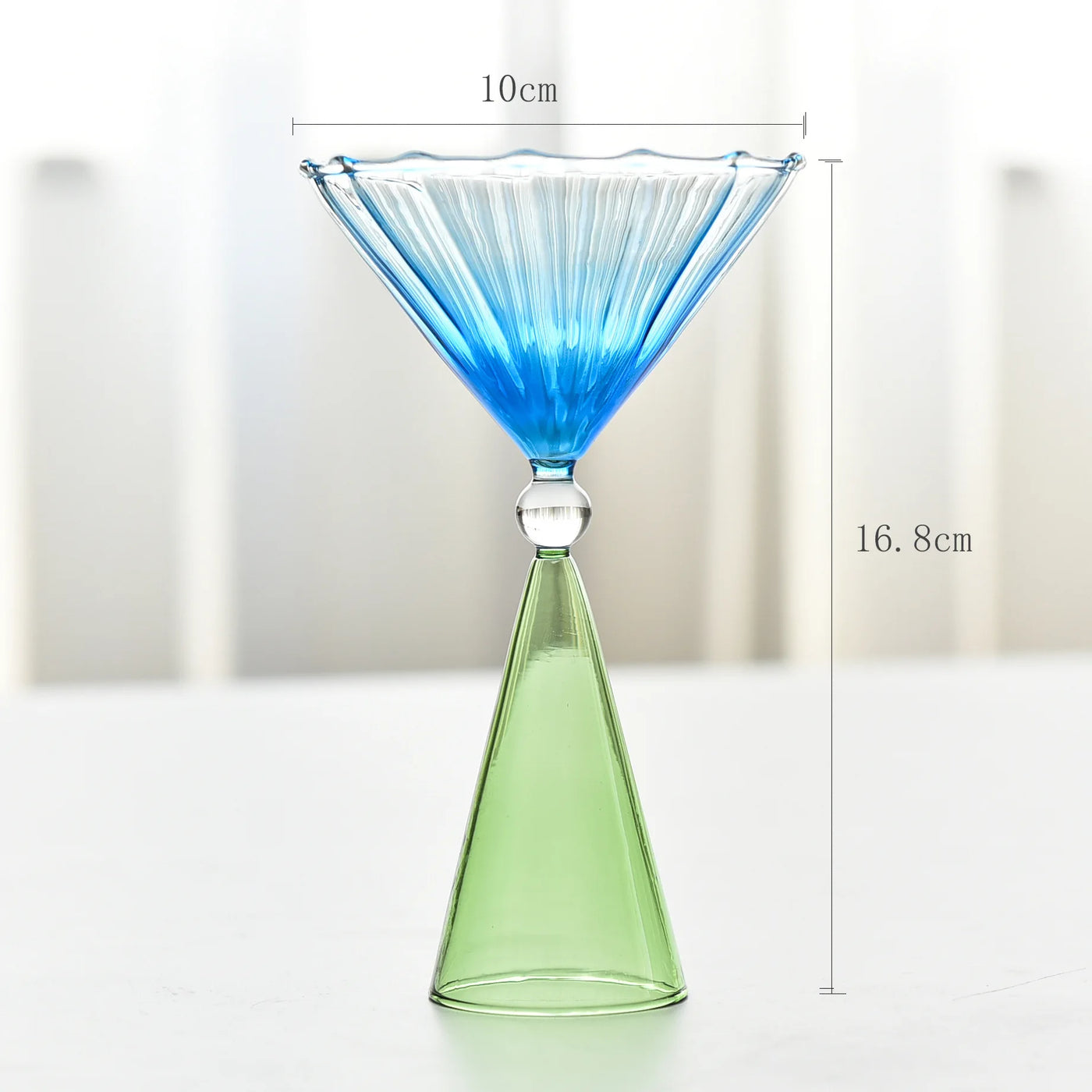 Colored Champagne Cocktail Coupe