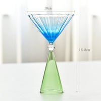 Colored Champagne Cocktail Coupe