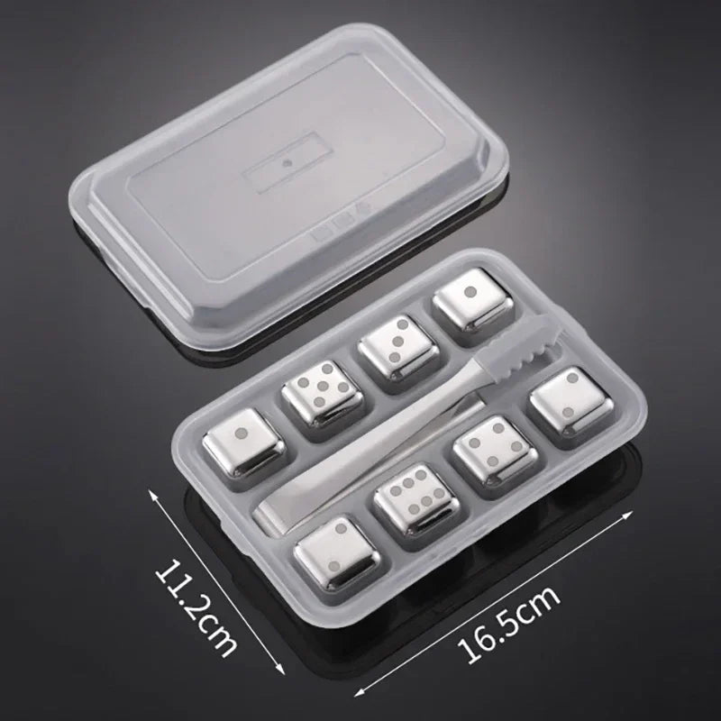Reusable Stainless Whiskey Cubes