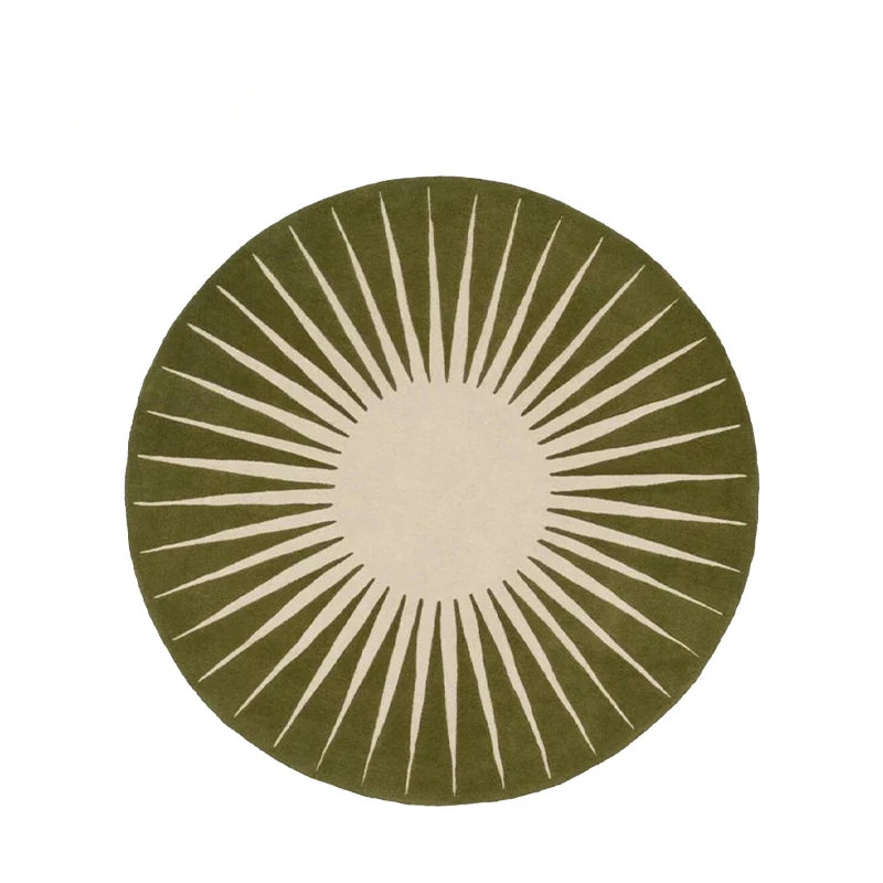 Round Fluffy Lounge Rug