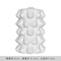 Sculptural Face Ceramic Vase