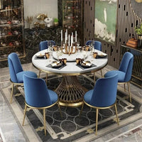 Marble Gold Dining Set