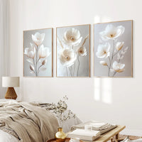 Beige Peony Canvas Prints