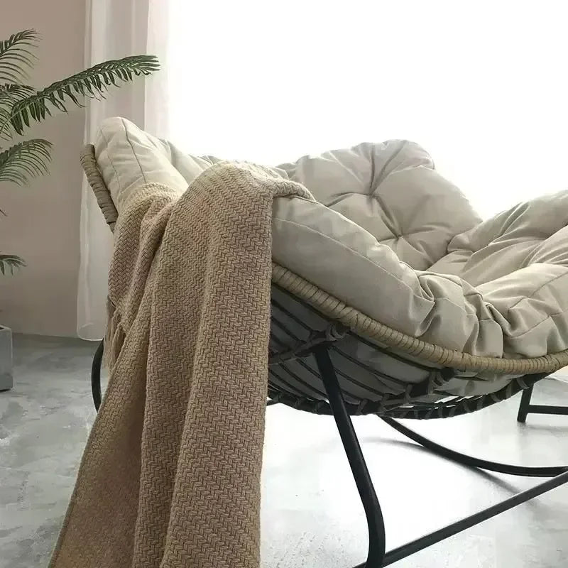 Rattan Bird Nest Rocker