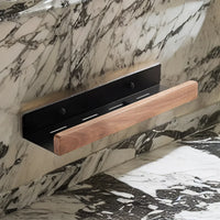 Walnut Aluminum Bathroom Shelf