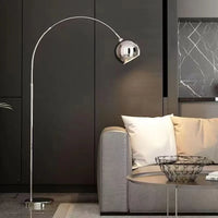 Adjustable Silver Floor Lamp