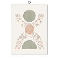 Boho Rainbow Leaf Prints