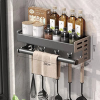 No-Drill Aluminum Kitchen Rack