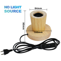 Vintage Wood Lamp Holder