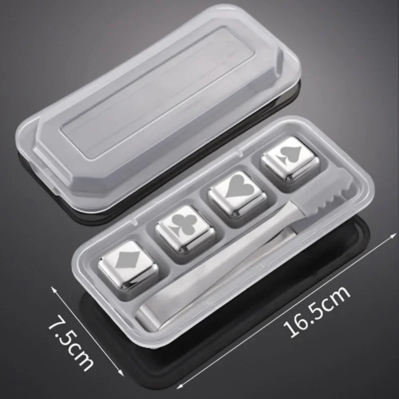 Reusable Stainless Whiskey Cubes