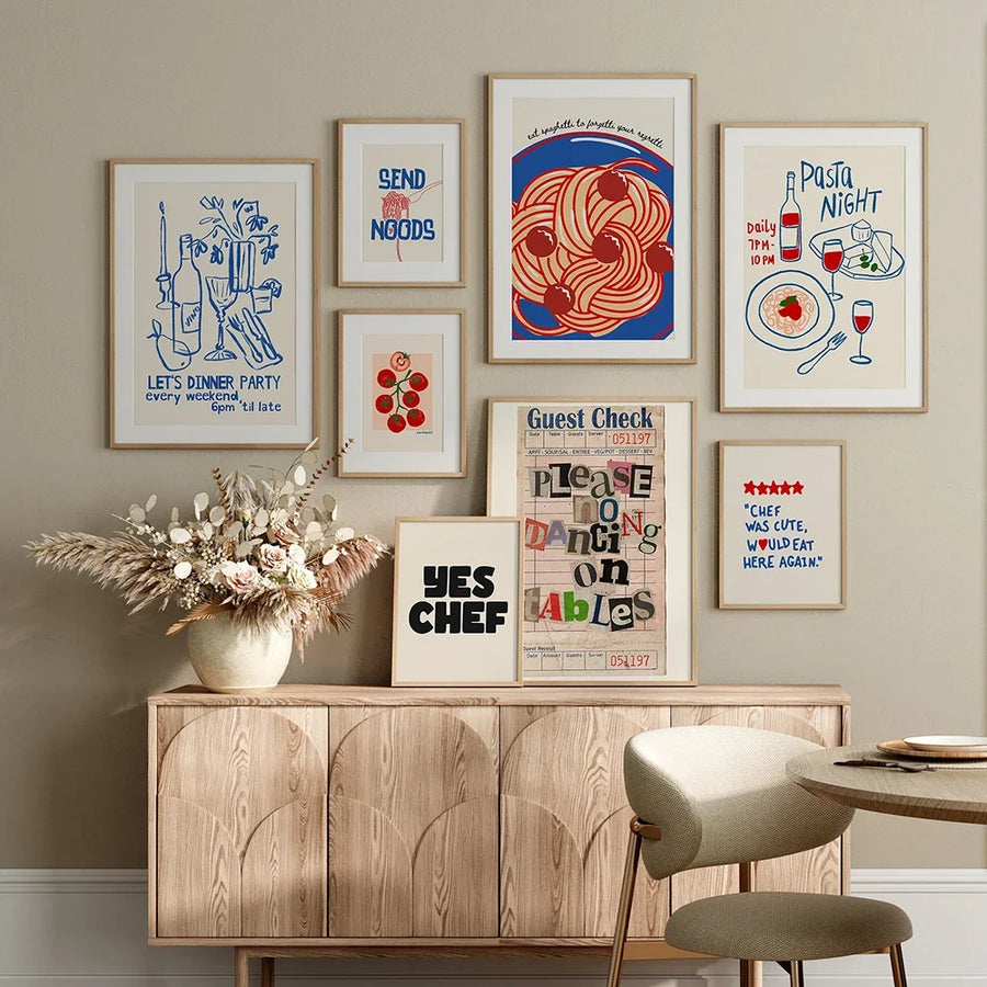 Wine Cheese Kitchen Prints