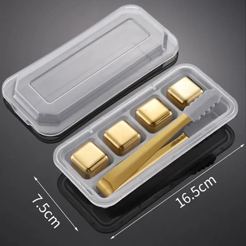 Reusable Stainless Whiskey Cubes