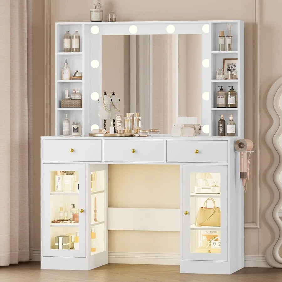 LED Glass Top Vanity