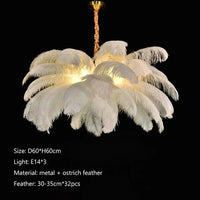 Feather Art Pendant Chandelier