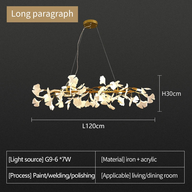 Ginkgo Ceramic LED Chandelier