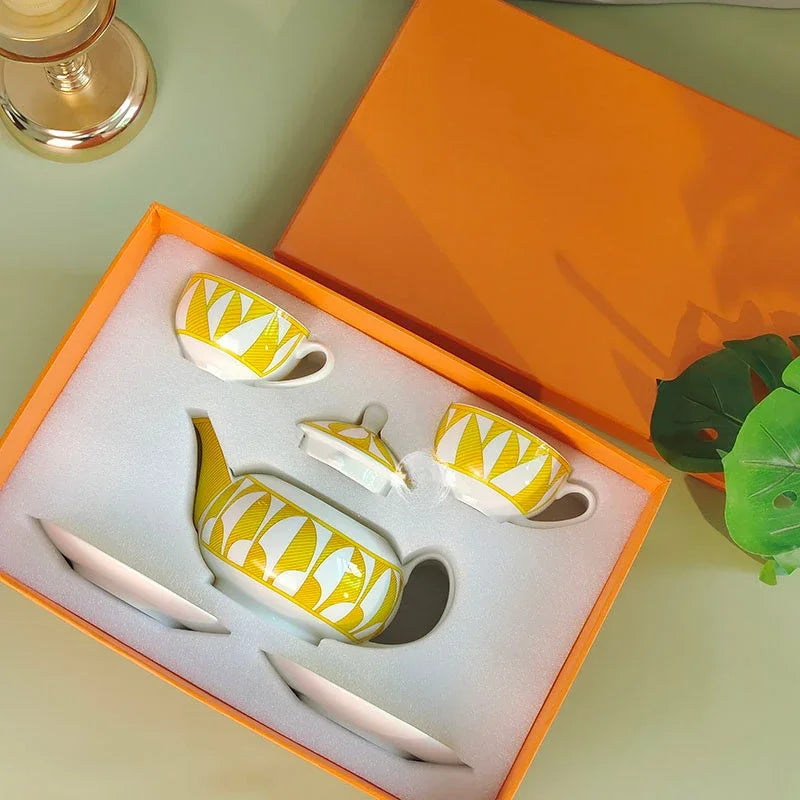 Geometric Bone China Tableware