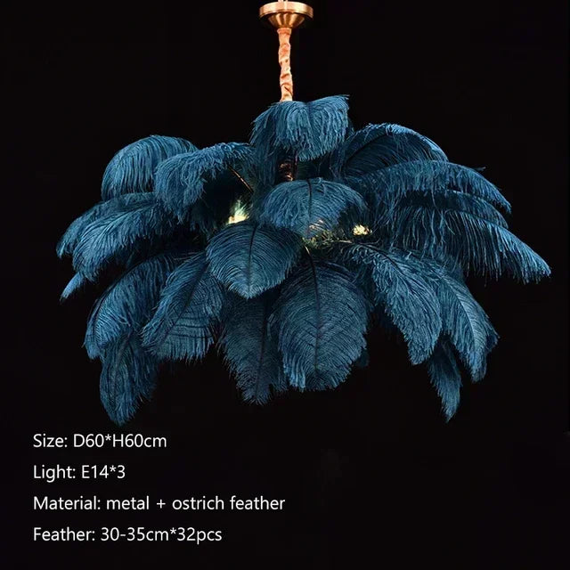 Feather Art Pendant Chandelier