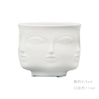 Sculptural Face Ceramic Vase