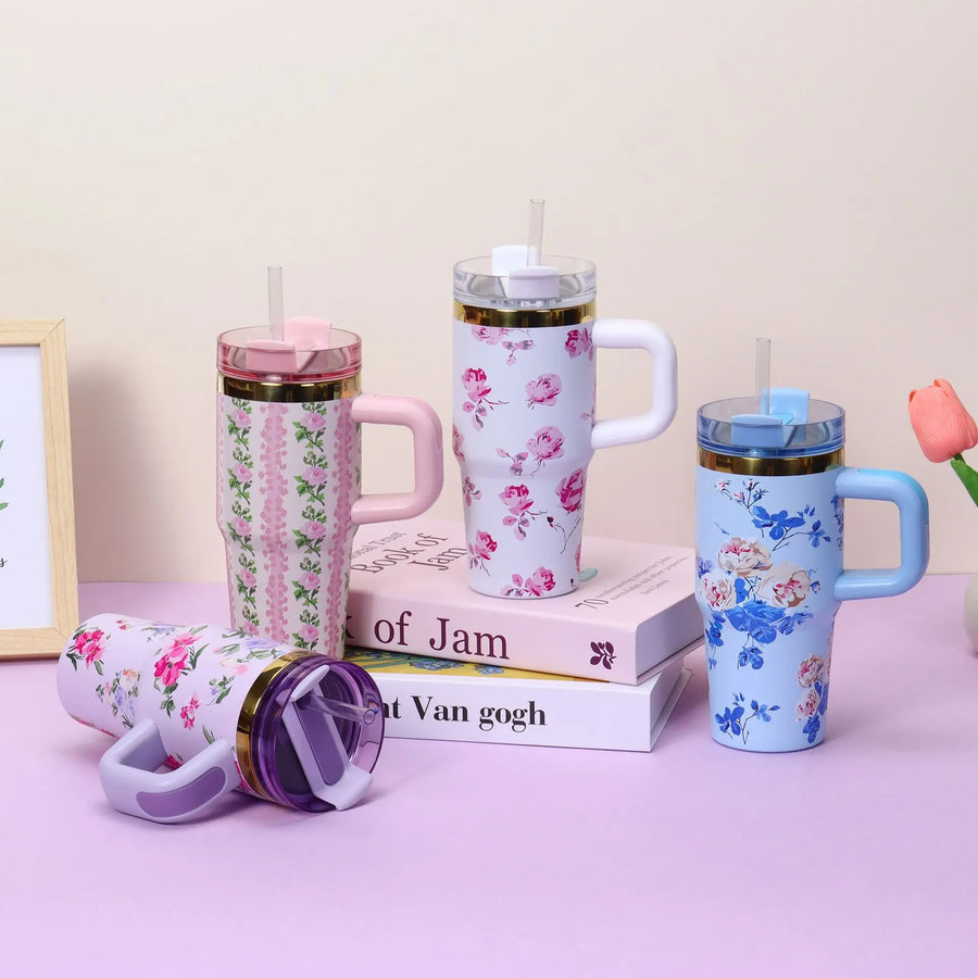 14oz Handled Travel Tumbler