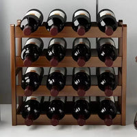 Modular Wooden Wine Rack