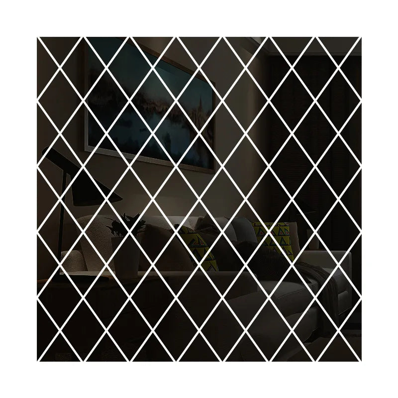 Geometric Triangle Mirror Stickers