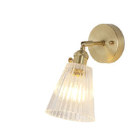 Japanese Brass Glass Sconce