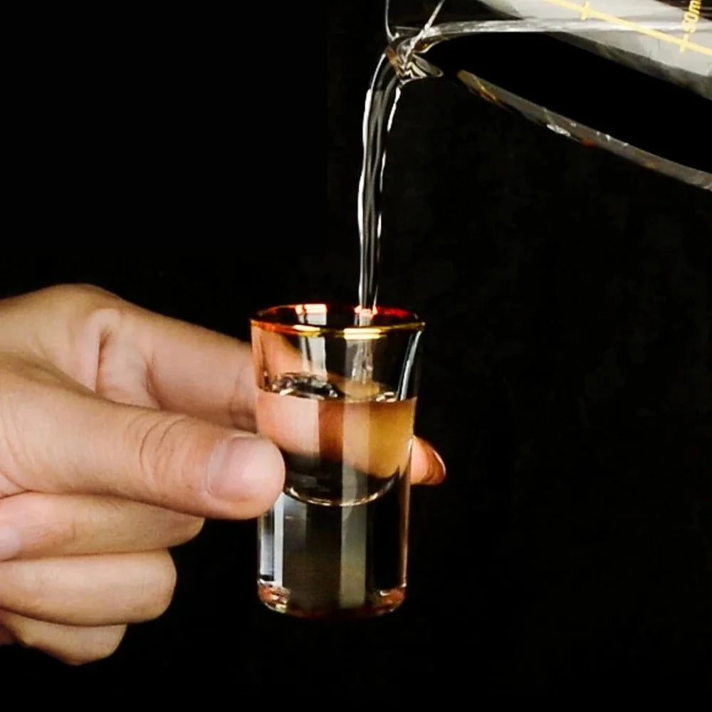 Gold Foil Shot Glasses