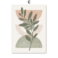 Boho Rainbow Leaf Prints
