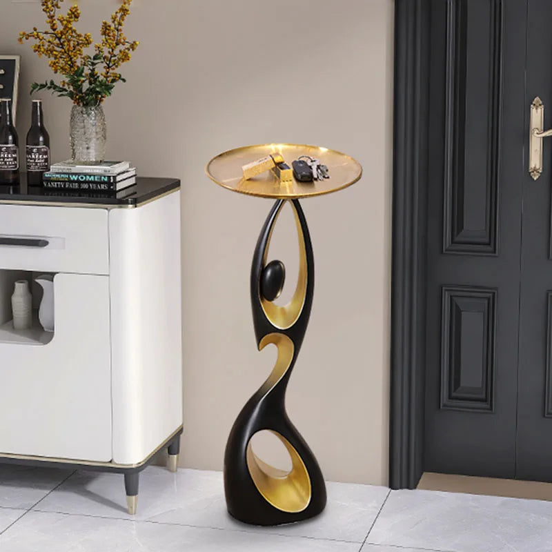 Sculptural Resin Accent Table