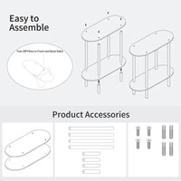 Transparent Two-Tier Acrylic Table