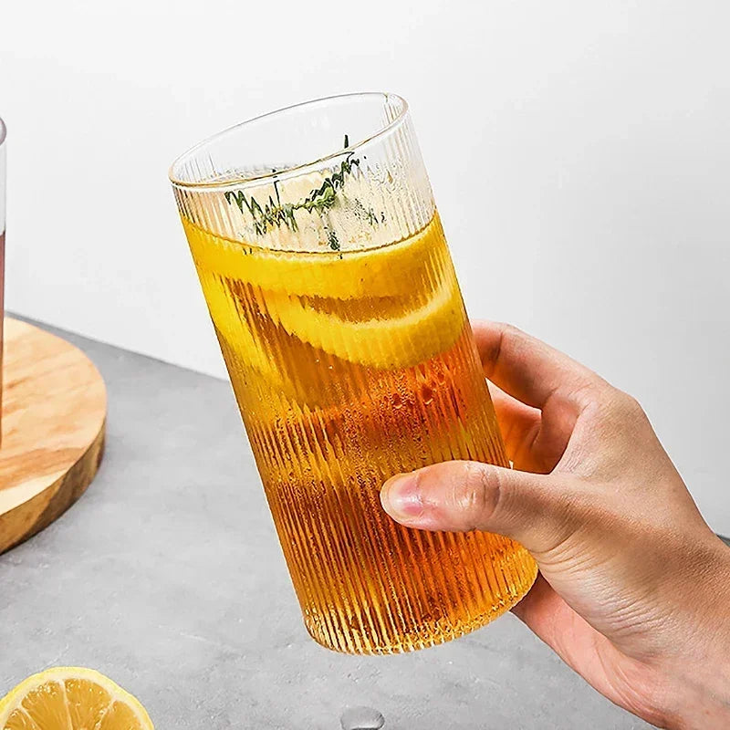 Japanese Striped Glass Tumblers