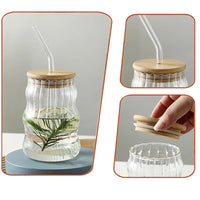 Bamboo Lid Glass Tumblers