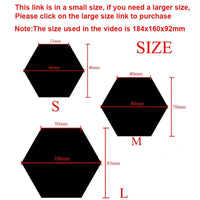 Hexagon Acrylic Mirror Stickers