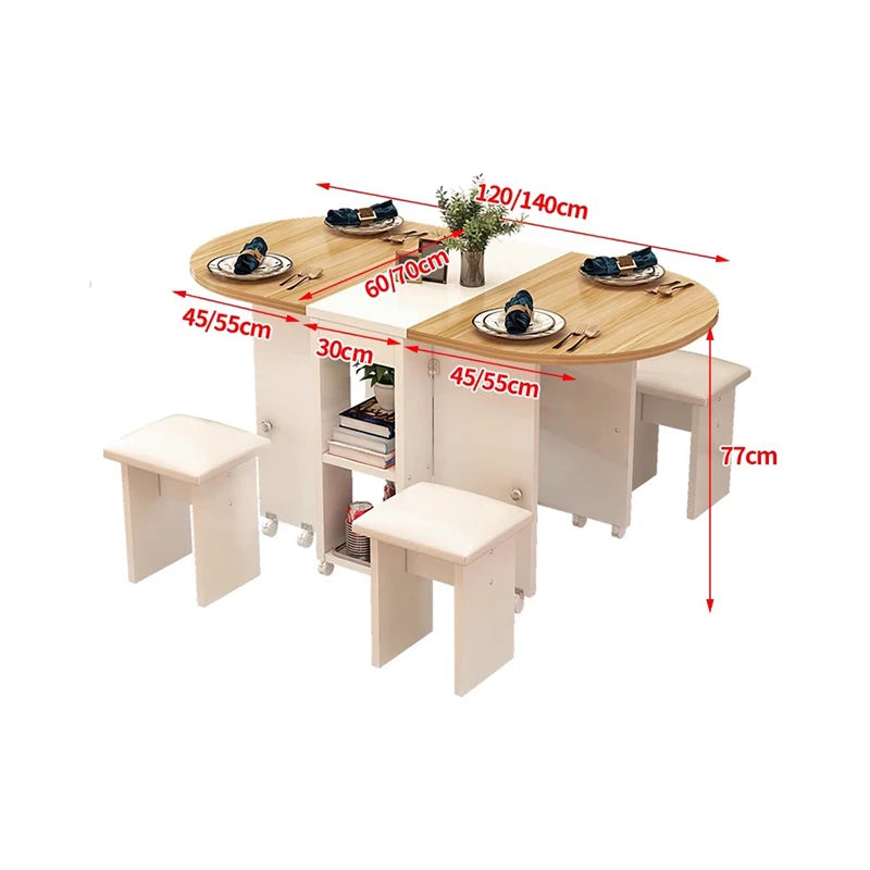 Folding Nordic Dining Set