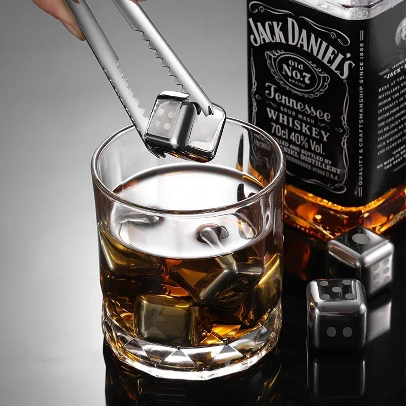Reusable Stainless Whiskey Cubes