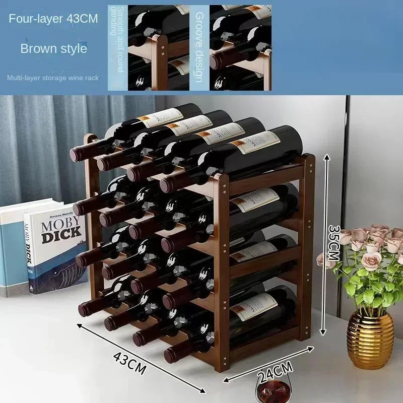 Modular Wooden Wine Rack