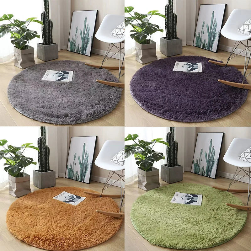 Fluffy Round Plush Carpet