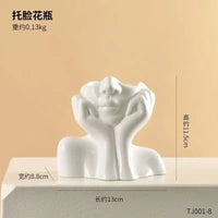 David Portrait Decorative Vase